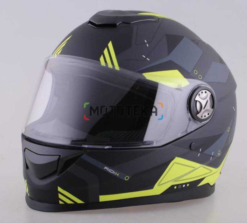 Шлем мото интеграл RACER (Рейсер) BLD-M62 (XL) серый/желтый Шлем мото интеграл RACER (Рейсер) BLD-M62 (XL) серый/желтый