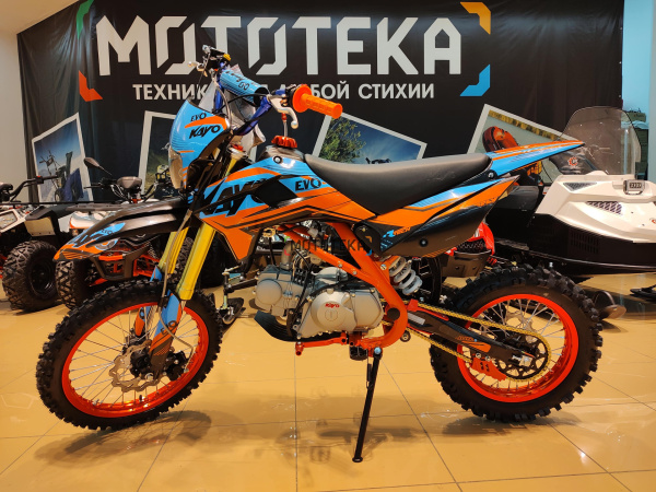 Питбайк KAYO (Кайо) EVOLUTION K125EM 17/14 KRZ (обрешётка, механ. сцепл., эл. стартер 2024 г.) Питбайк KAYO (Кайо) EVOLUTION K125EM 17/14 KRZ (обрешётка, механ. сцепл., эл. стартер 2024 г.)